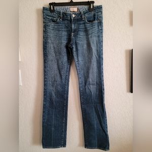 Paige Melrose Straight Leg Mid Rise Jeans- Sz 29/32